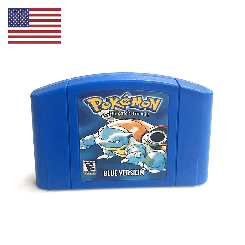 Retro Gaming Unit - USA NTSC-Version Englische Pokemon Blue N64
