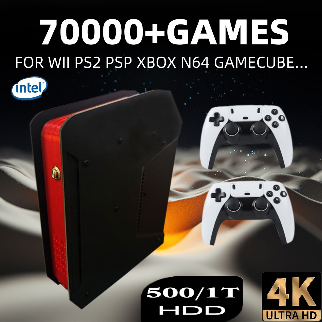 Retro Gaming Pro - X4 Retro-Videospielkonsole mit 1T Dual-System und