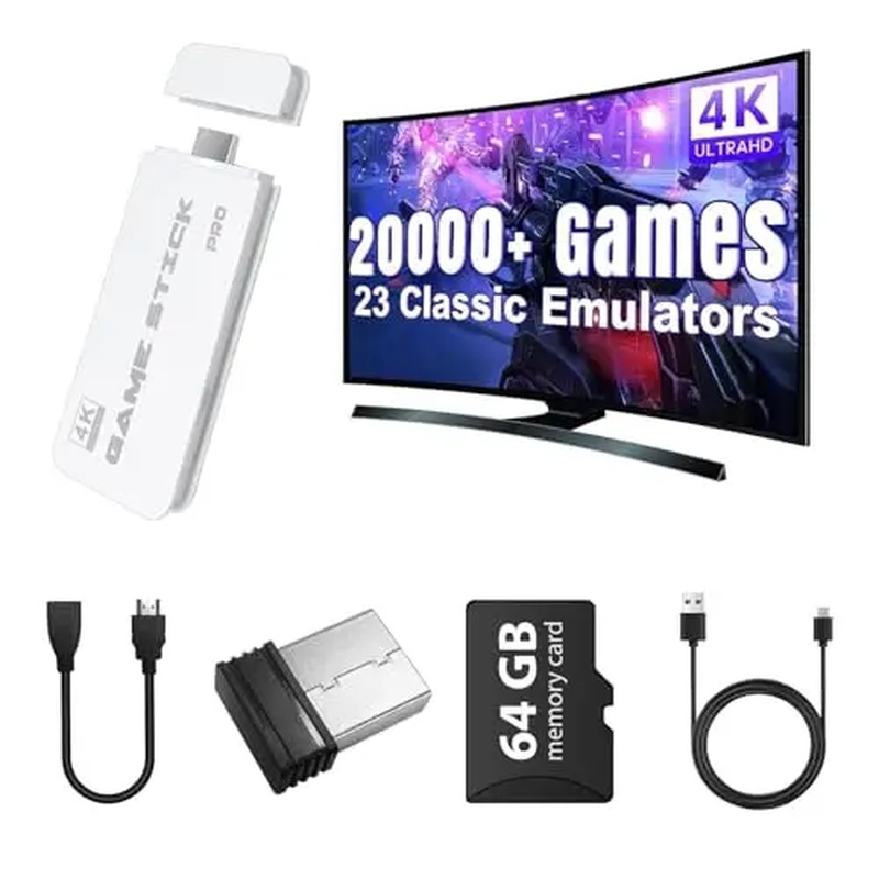Retro Gaming Joystick - M15 Retro-Videospiel-Stick 2,4G Kabellose Doppel-Controller TV-Spielkonsole