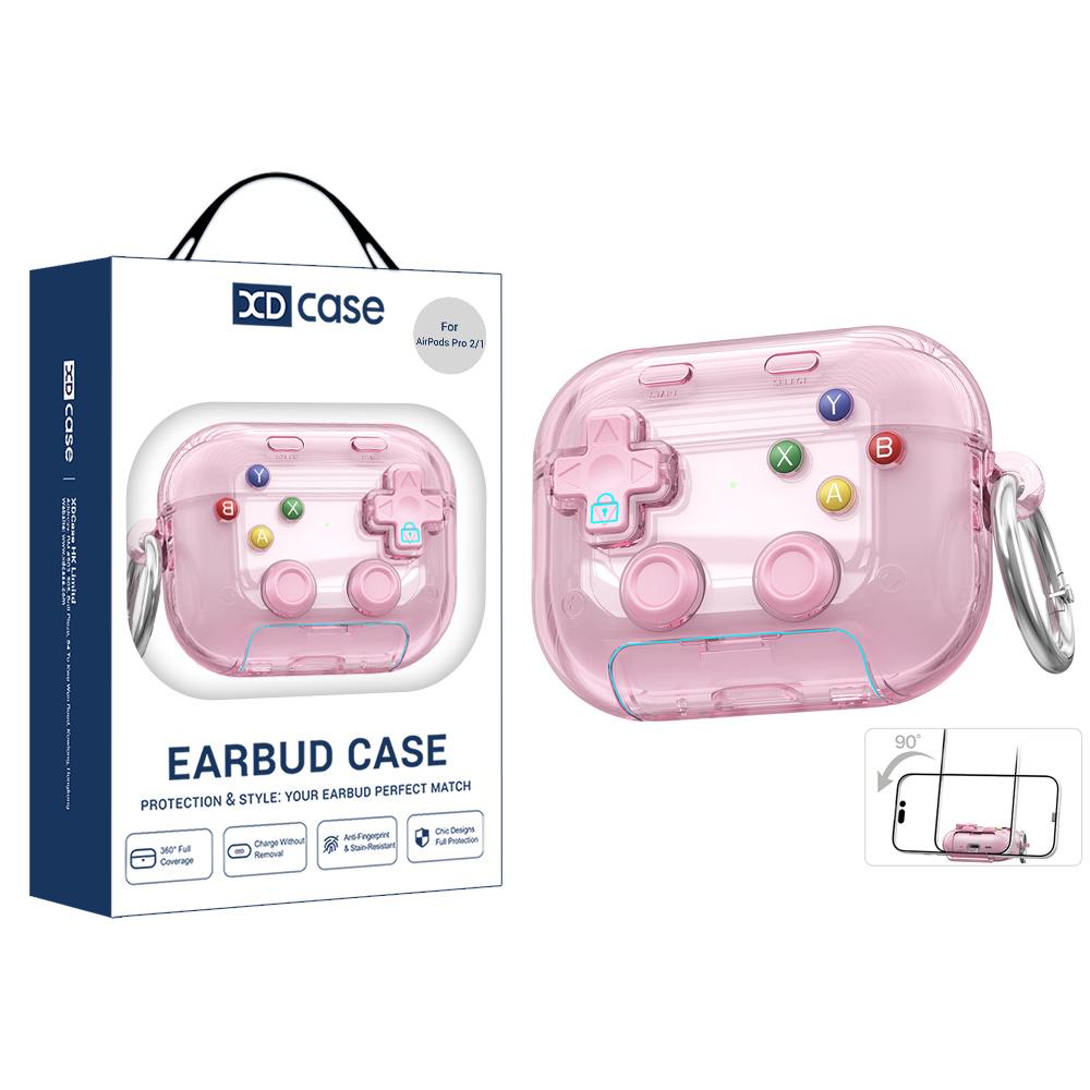 Retro Gaming Pro - XDcase Transparente Retro-Spielkonsolen-Design-Ohrhörerhülle für AirPods Pro