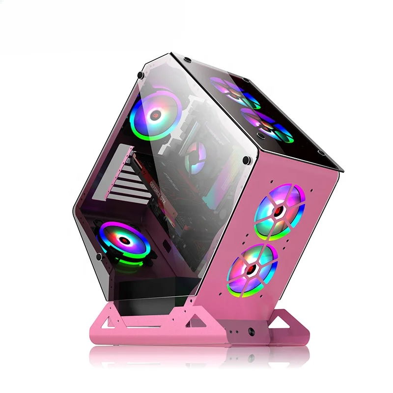 Retro Gaming Pc Case - „Gaming-PC-Gehäuse mit unregelmäßigem Design, individuelles Desktop-Computer-Gaming