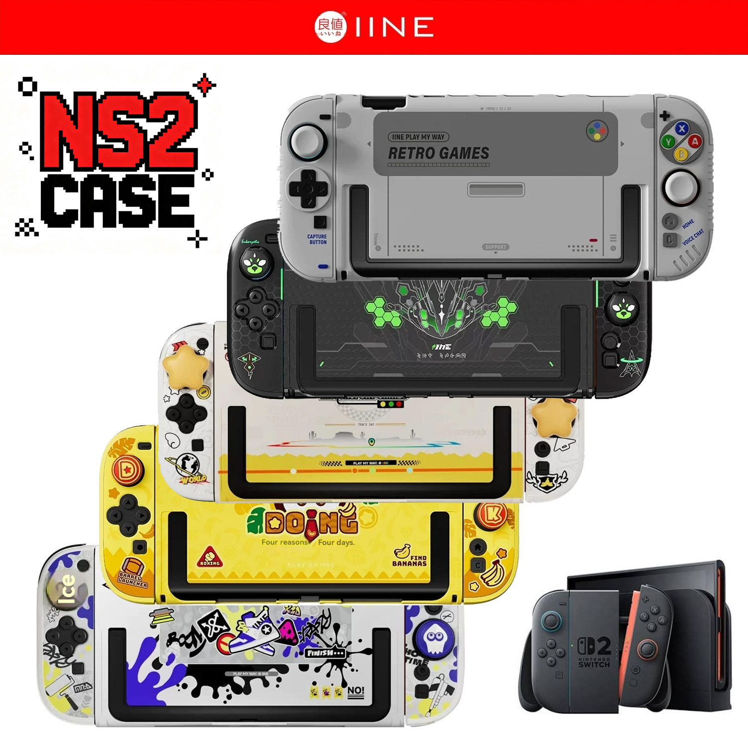 Retro Gaming Pro - IINE Retro Case Switch 2 Schutzhülle