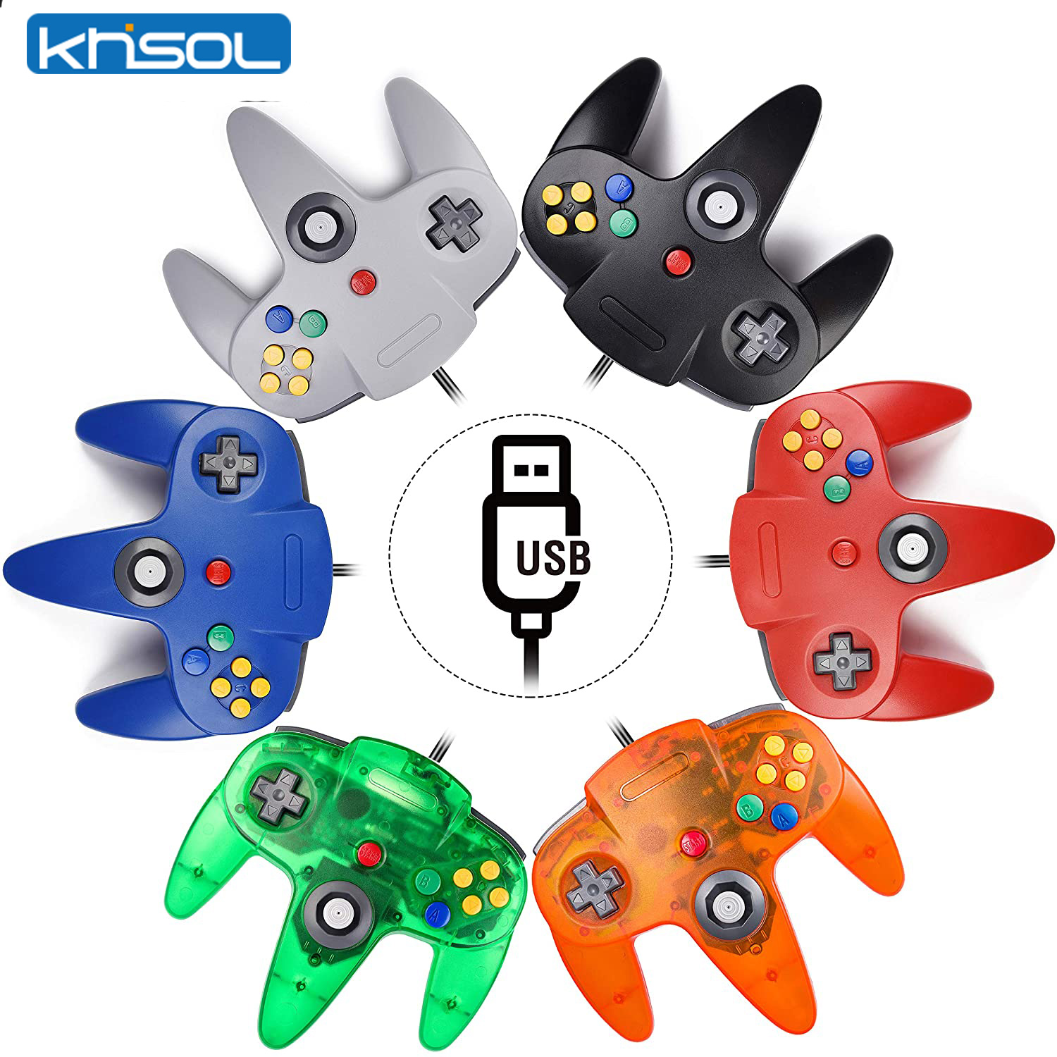 Retro Gaming Pro - N64 Controller Klassische USB Wired Remote