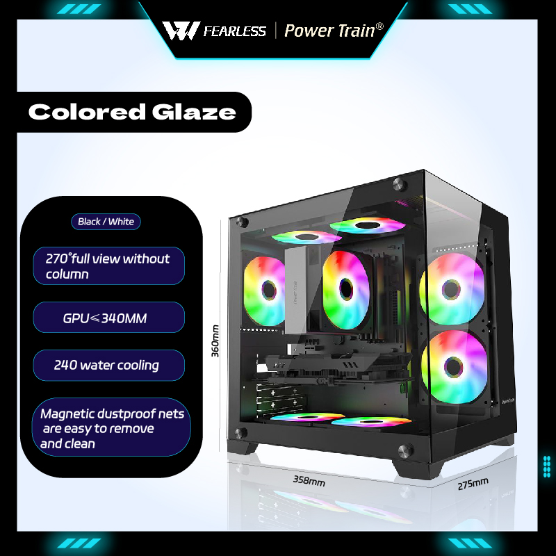 Power Train Farbglasur MATX Ge – Retro Gaming Pc Case Bewertung und Preis