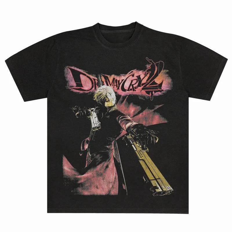 Devil May Cry 2 Dante T-Shirt  – Retro Gaming Aesthetic Bewertung und Preis