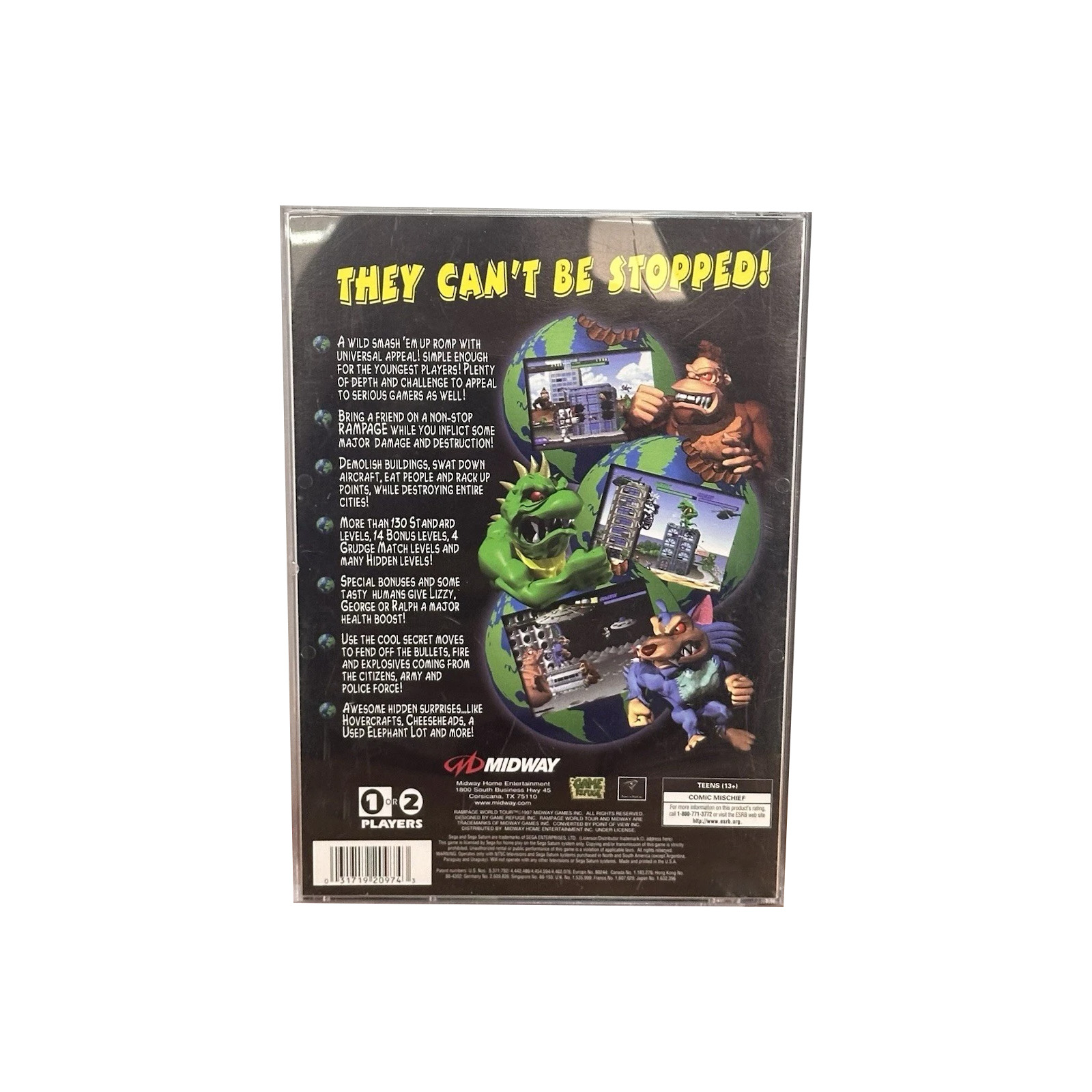 Saturn Copy Disc Game Rampage  – Retro Gaming Console Bewertung und Preis